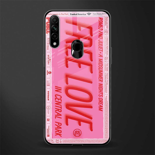 free love glass case for oppo a31 image