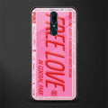 free love glass case for oppo a9 image