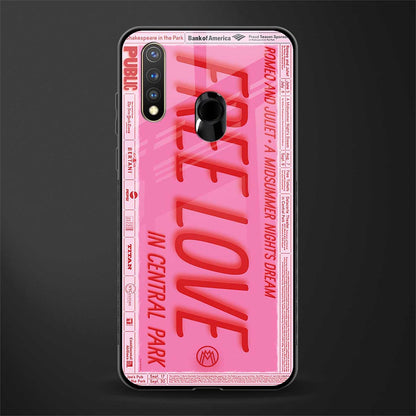 free love glass case for vivo y19 image
