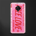 free love glass case for vivo s1 pro image