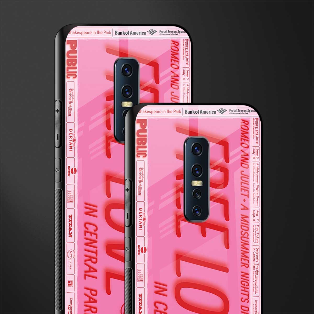 free love glass case for vivo v17 pro image-2