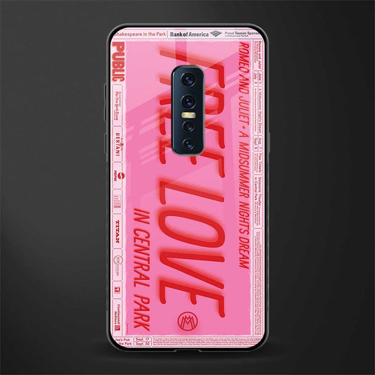 free love glass case for vivo v17 pro image