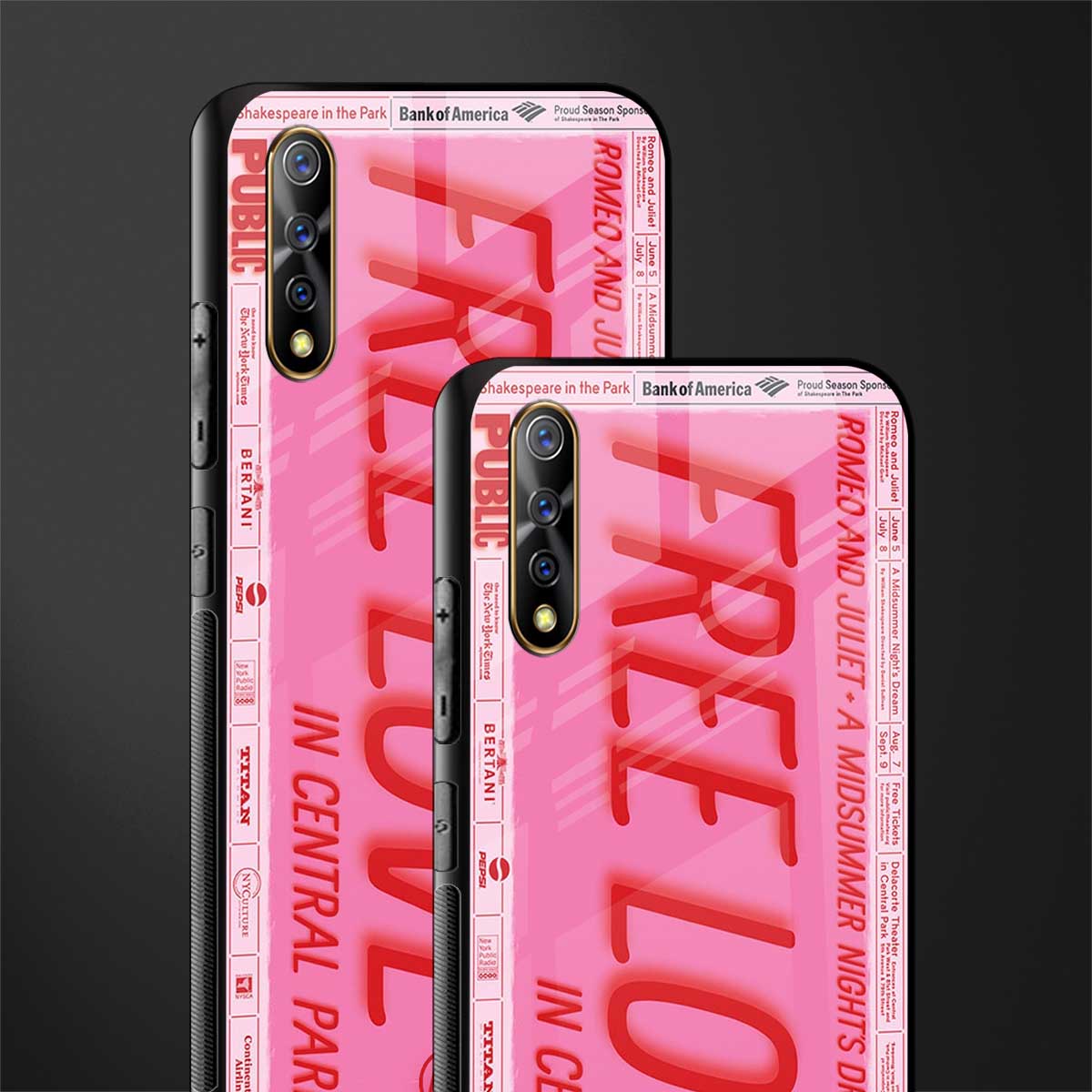 free love glass case for vivo z1x image-2