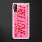 free love glass case for vivo s1 image