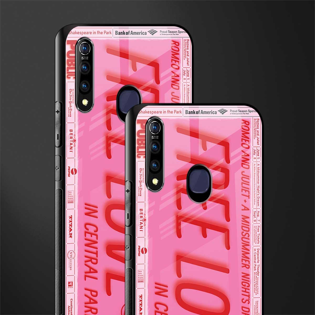 free love glass case for vivo z1 pro image-2