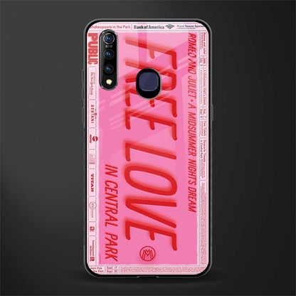 free love glass case for vivo z1 pro image