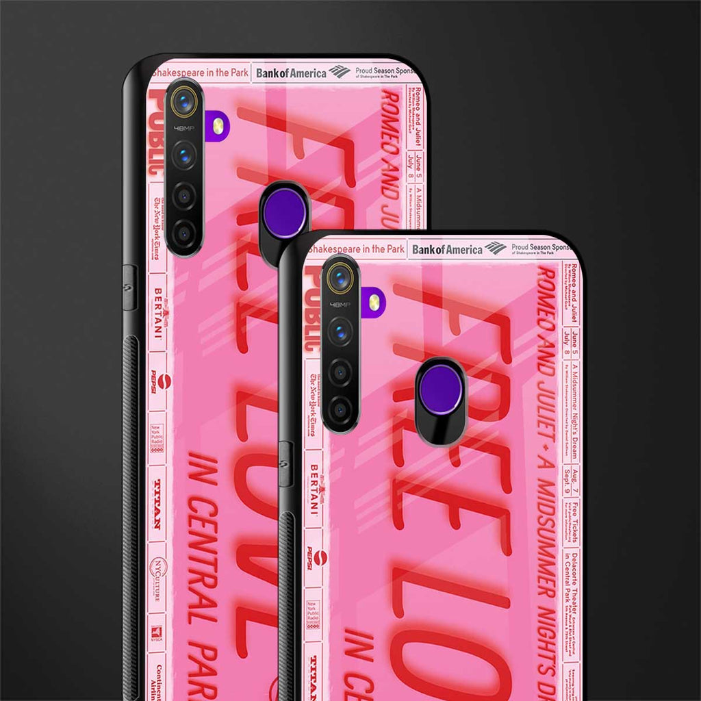 free love glass case for realme 5 image-2