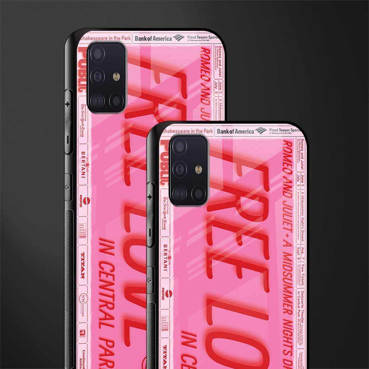 free love glass case for samsung galaxy a71 image-2