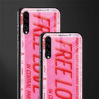 free love glass case for samsung galaxy a30s image-2