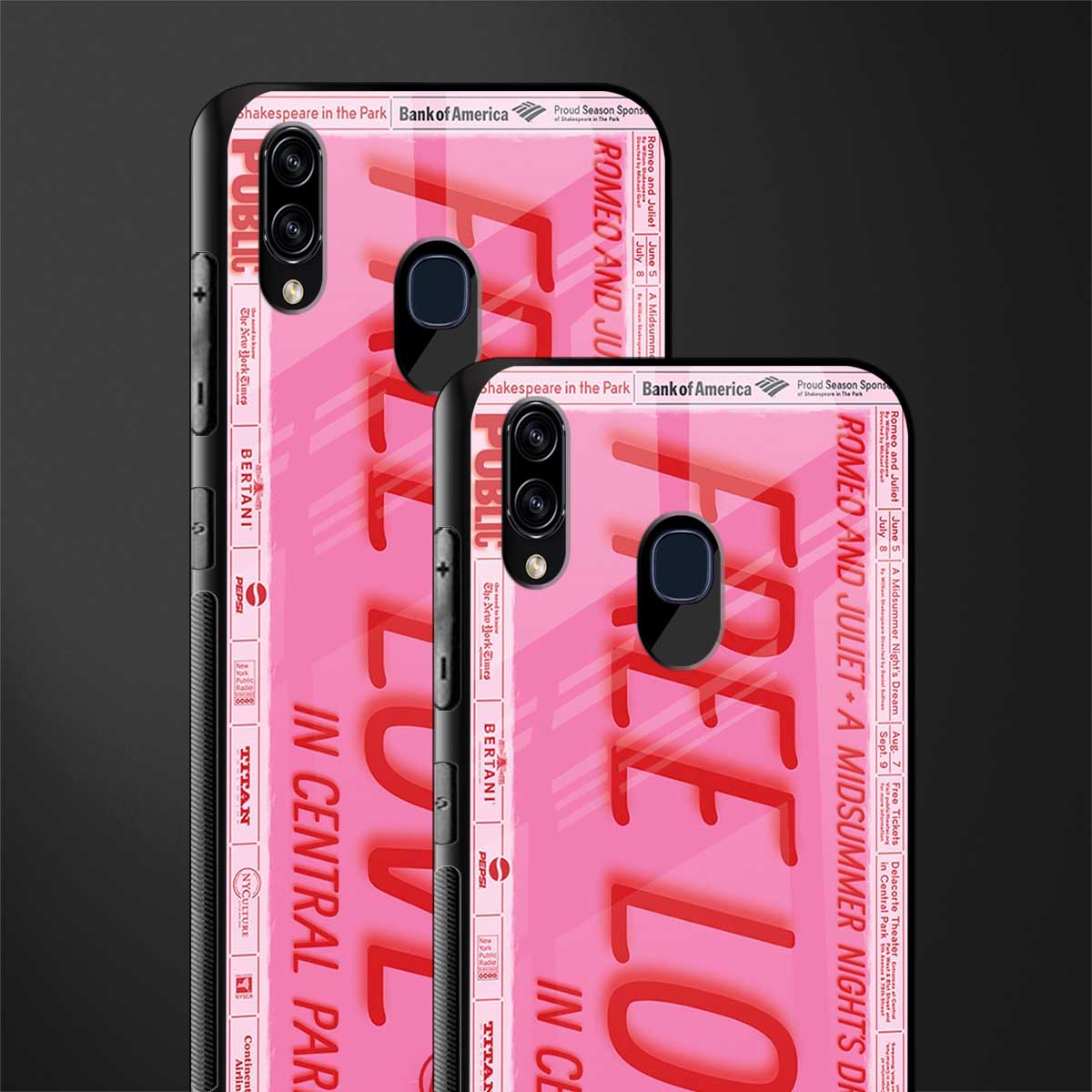 free love glass case for samsung galaxy a20 image-2