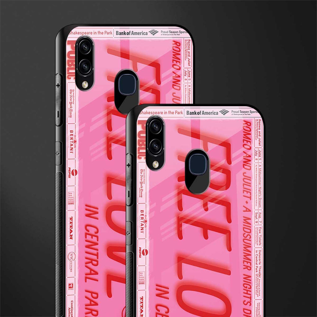 free love glass case for samsung galaxy m10s image-2