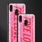 free love glass case for samsung galaxy m10s image-2