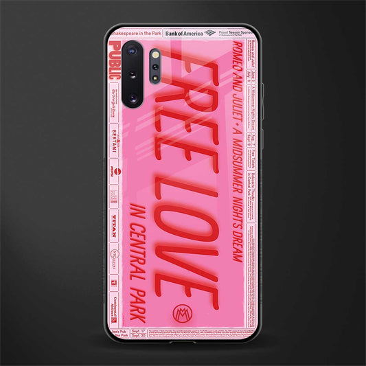 free love glass case for samsung galaxy note 10 plus image