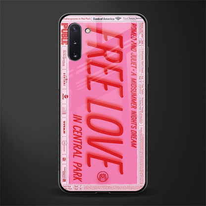 free love glass case for samsung galaxy note 10 image