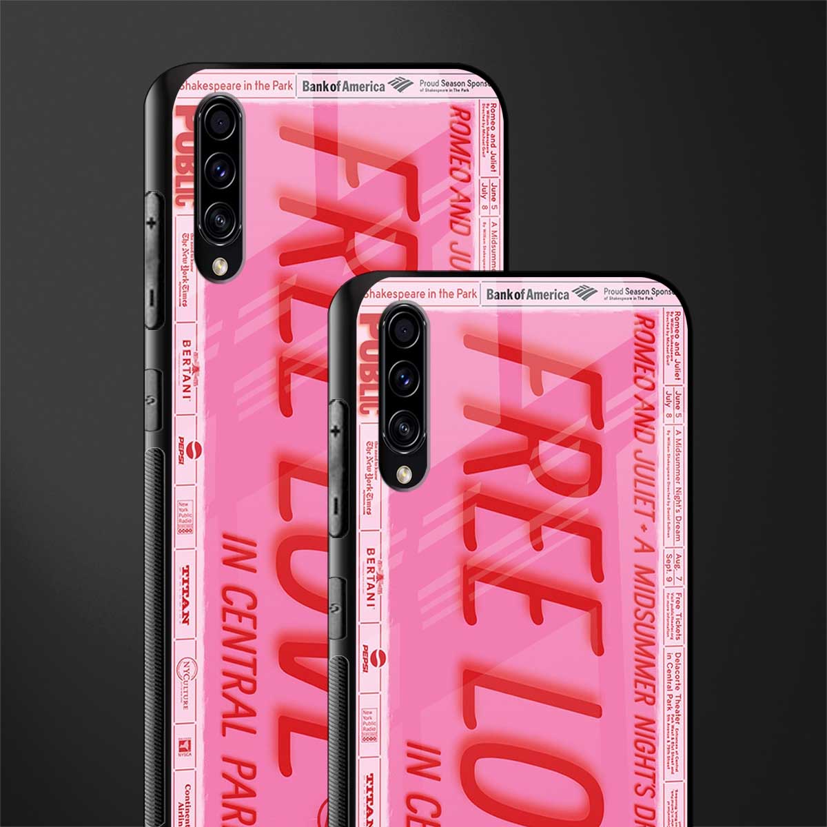 free love glass case for samsung galaxy a70 image-2