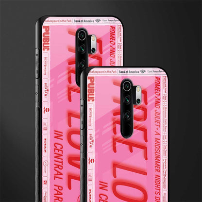 free love glass case for redmi note 8 pro image-2
