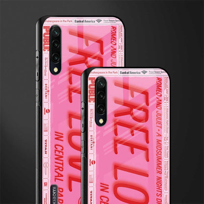 free love glass case for mi a3 redmi a3 image-2