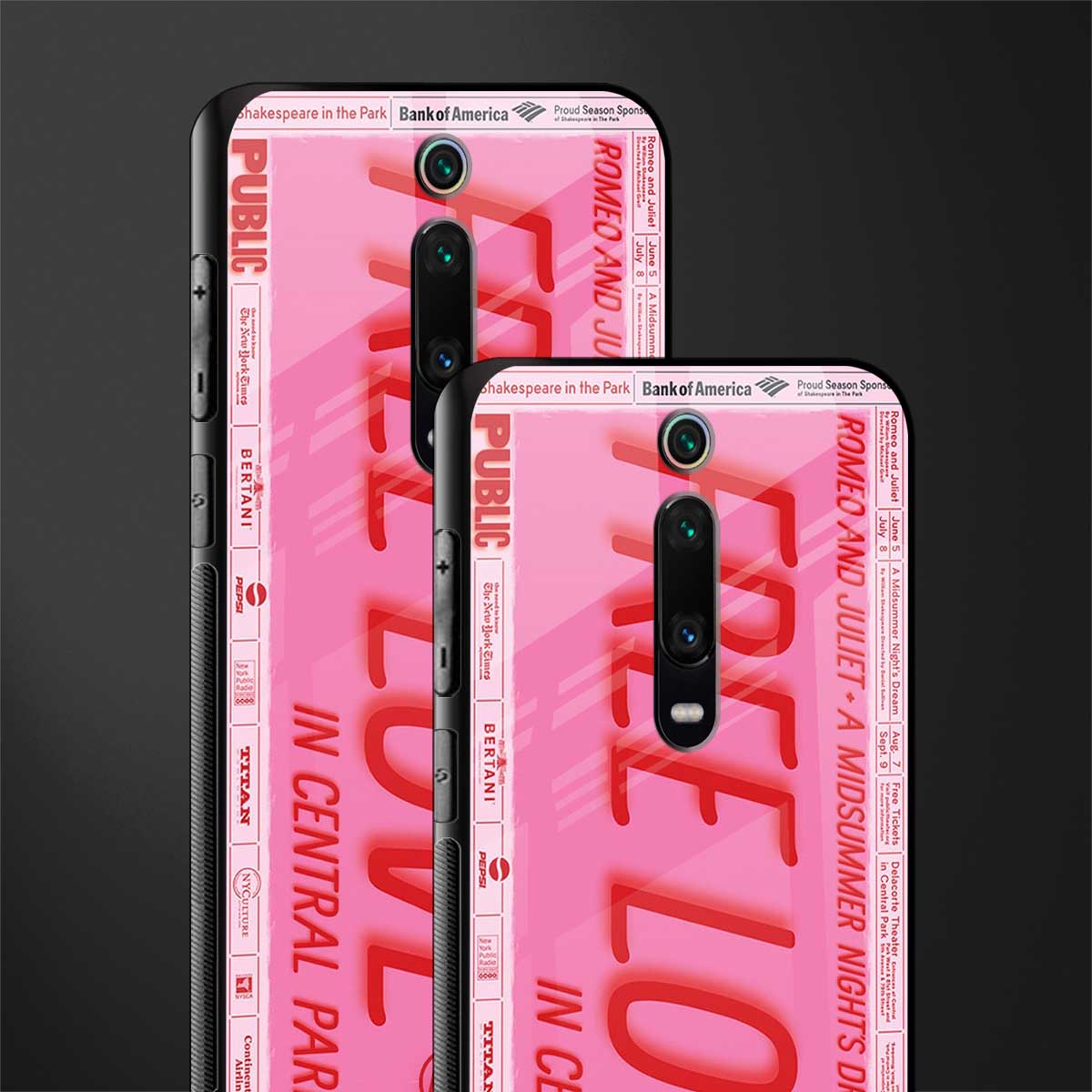 free love glass case for redmi k20 pro image-2
