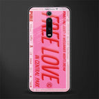 free love glass case for redmi k20 pro image