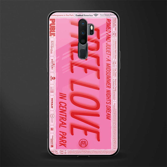 free love glass case for oppo a5 2020 image