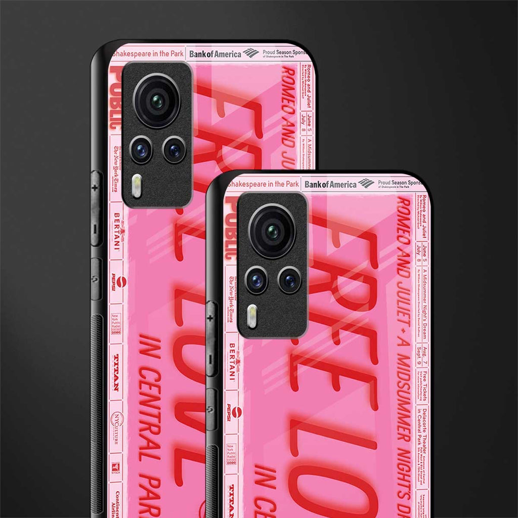 free love glass case for vivo x60 pro image-2