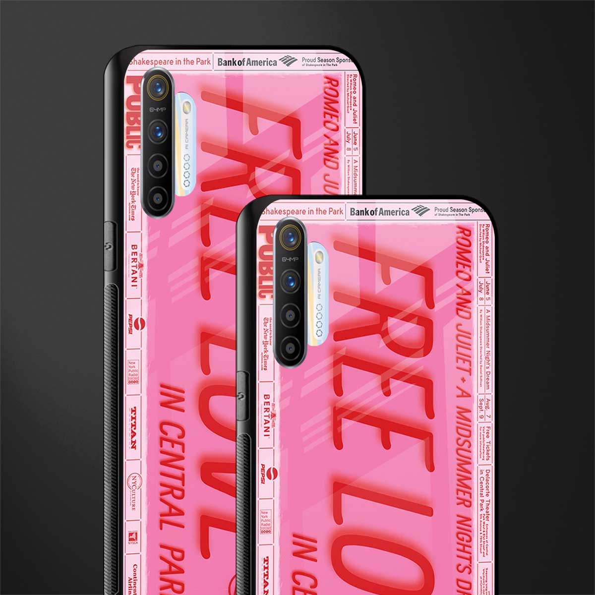 free love glass case for realme xt image-2