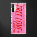 free love glass case for realme x2 image