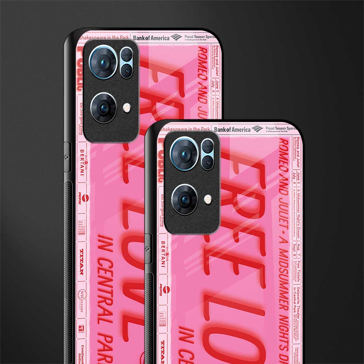 free love glass case for oppo reno7 pro 5g image-2