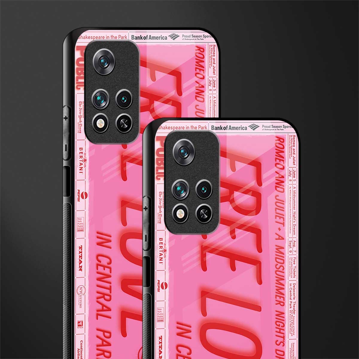 free love glass case for poco m4 pro 5g image-2