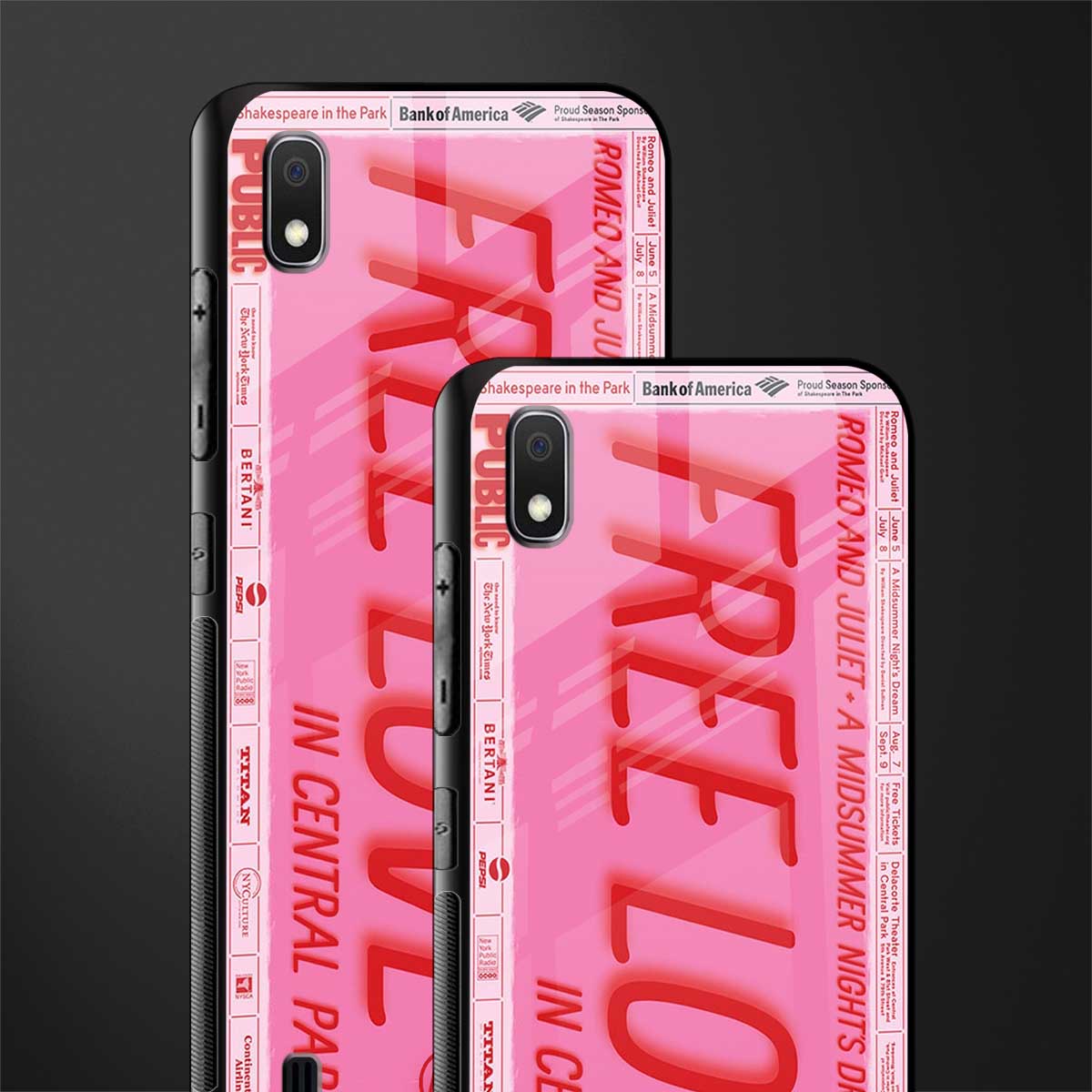 free love glass case for samsung galaxy a10 image-2