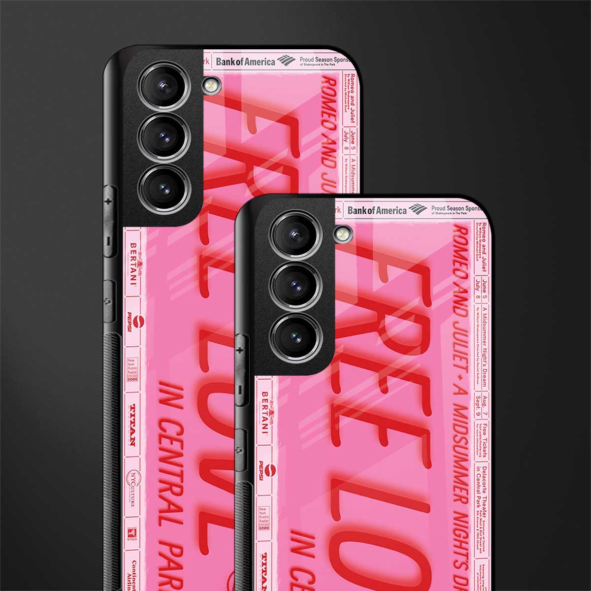 free love glass case for samsung galaxy s21 plus image-2