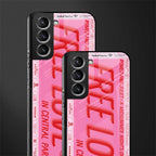 free love glass case for samsung galaxy s21 fe 5g image-2