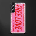 free love glass case for samsung galaxy s21 plus image