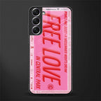 free love glass case for samsung galaxy s21 image