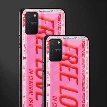 free love glass case for samsung galaxy s10 lite image-2