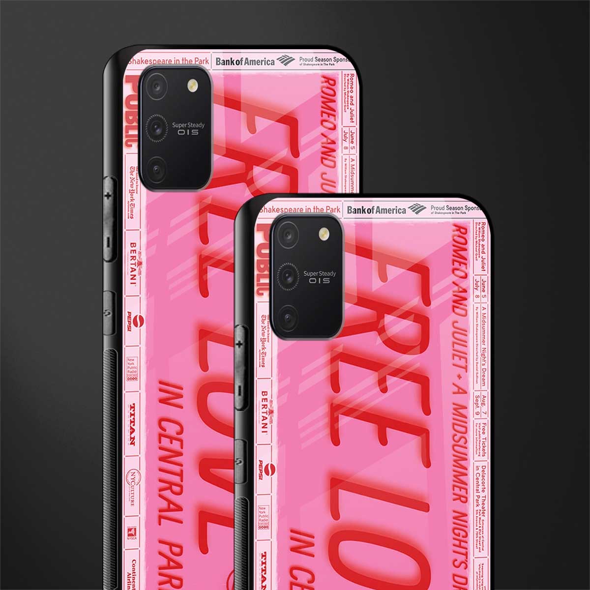 free love glass case for samsung galaxy a91 image-2