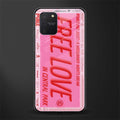 free love glass case for samsung galaxy a91 image