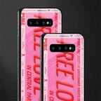 free love glass case for samsung galaxy s10 image-2