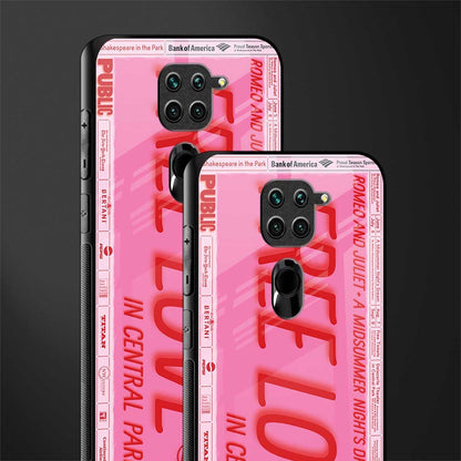 free love glass case for redmi note 9 image-2