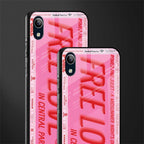free love glass case for vivo y91i image-2