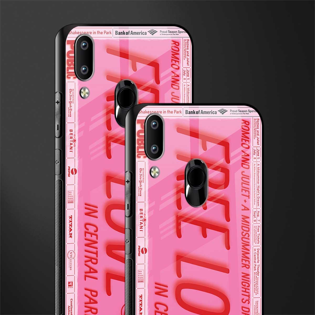 free love glass case for vivo y95 image-2