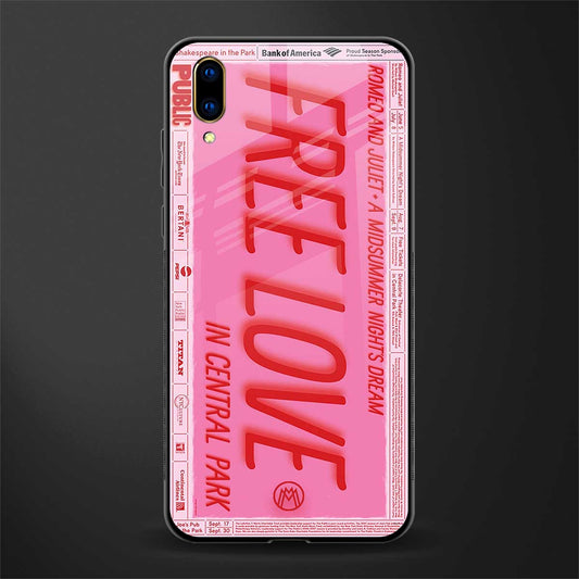 free love glass case for vivo v11 pro image