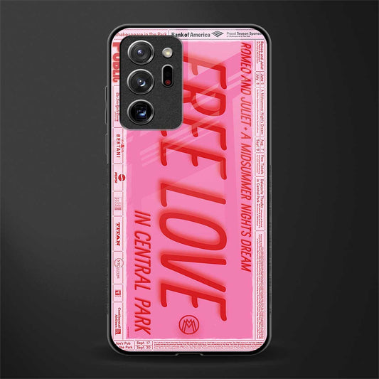 free love glass case for samsung galaxy note 20 ultra 5g image