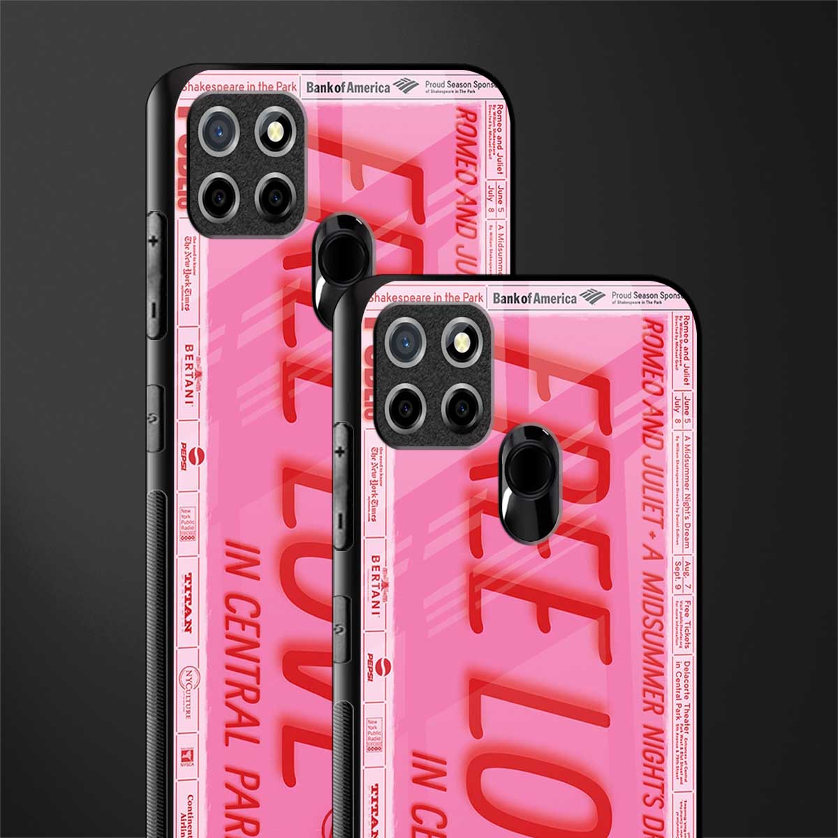 free love glass case for realme narzo 30a image-2