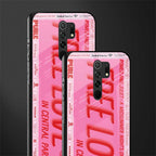 free love glass case for poco m2 image-2