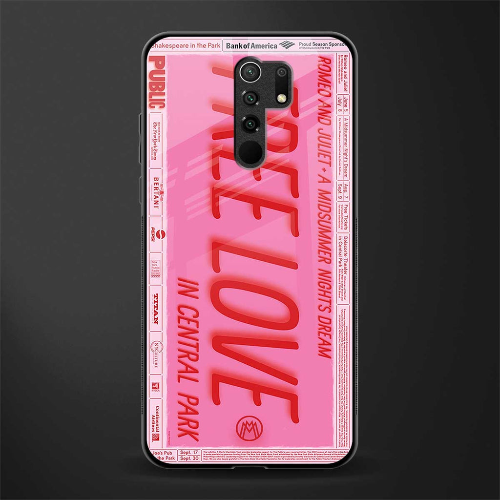 free love glass case for poco m2 image