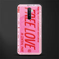 free love glass case for realme x2 pro image