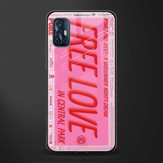 free love glass case for vivo v17 image