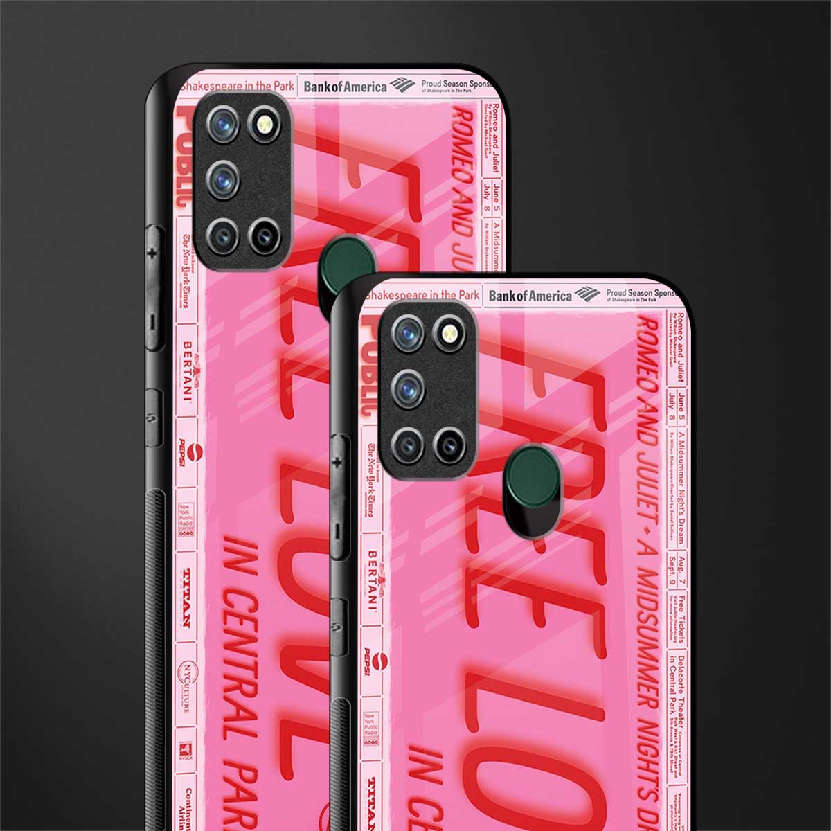 free love glass case for realme 7i image-2