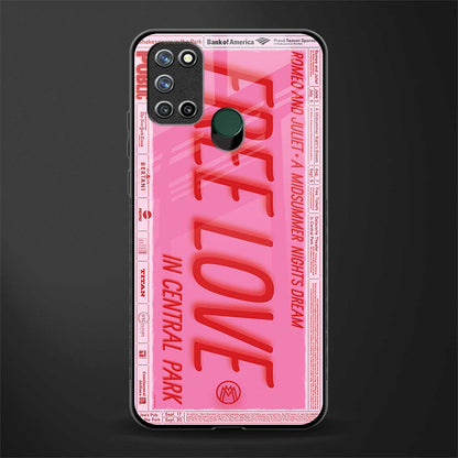 free love glass case for realme 7i image